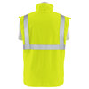 Erb Safety Jacket, Ripstop, Removable Vest, Class 3, W570R, Hi-Viz Lime, 5XL 62536